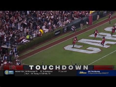 South Carolina's Xavier Legette returns the opening kickoff 100 yards ...