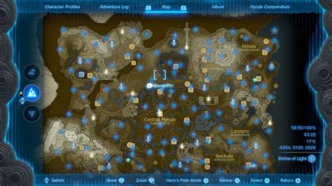 Zelda Tears of the Kingdom: All Shrine Locations Map