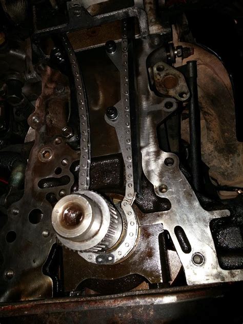 Toyota 22re timing chain marks