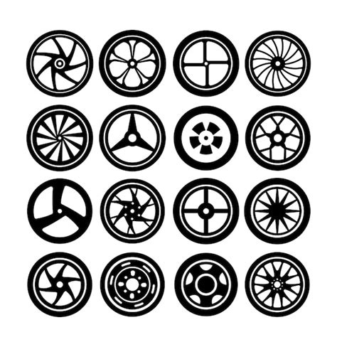 Premium Vector | Wheel tire symbol