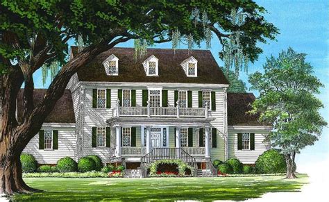 Plan 32562WP: Colonial Home with 2-Story Family Room in 2021 | Colonial house plans, Farmhouse ...