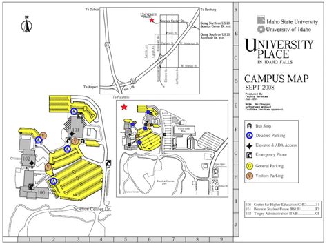 Idaho State University Campus Map - Printable Map