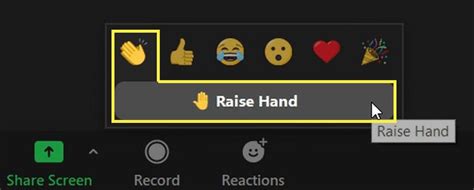 Raise Hand Button