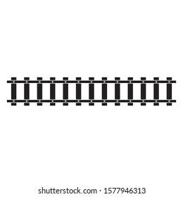 Train Tracks Vector Icon Design Template Stock Vector (Royalty Free ...