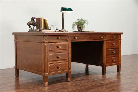 Antique Executive Desk : Mahogany And More Desks English Mahogany Leather Top Partners Desk ...