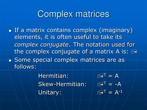 PPT - Refresher: Vector and Matrix Algebra PowerPoint Presentation - ID ...