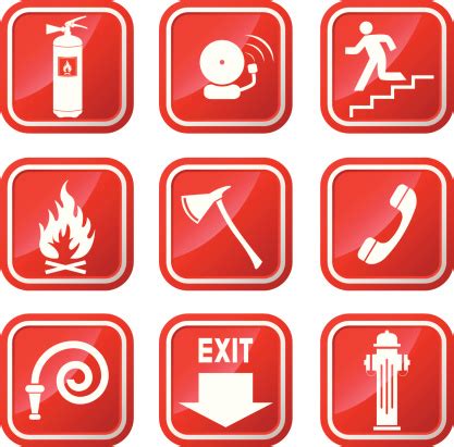 Fire Warning Signs Stock Illustration - Download Image Now - iStock