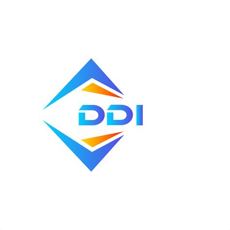 DDI abstract technology logo design on white background. DDI creative ...