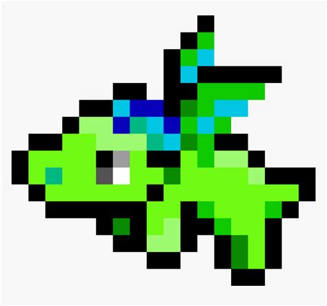 Simple Dragon Pixel Art - ornwoman