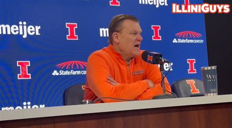 Watch: Illini coach Brad Underwood's pregame news conference before ...