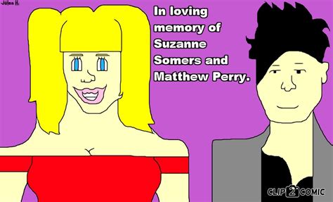 Suzanne Somers & Matthew Perry Tribute. : r/artwork