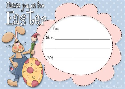 Free Easter Party Invitations Template | Printable Party Kits