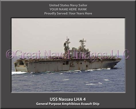 USS Nassau LHA 4 : Personalized Navy Ship Photo ⋆ Personalized US Navy ...