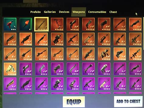 Fortnite Weapons Damage Chart