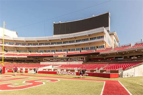 Razorback Stadium Expansion Complete | Arkansas travel, Razorbacks, Stadium