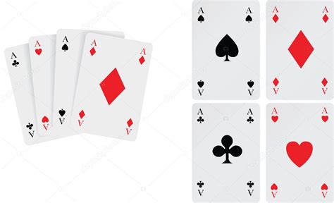 Set of aces playing cards — Stock Vector © Joingate #6104068