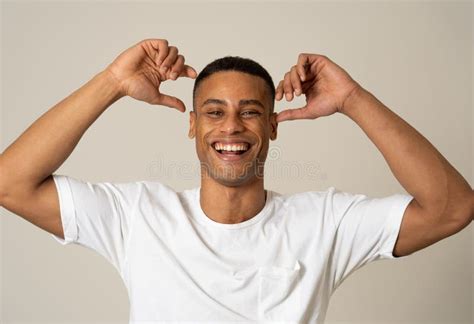 Close Up Portrait of Smiling and Laughing Attractive Man in Happy Face ...