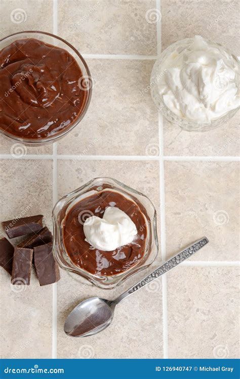 Top View Chocolate Parfait with Ingredients Stock Image - Image of fresh, american: 126940747