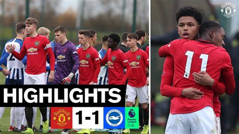 U18 Highlights | Manchester United 1-1 Brighton & Hove Albion | The ...