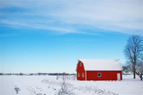 barn, winter, sky Wallpaper, HD Nature 4K Wallpapers, Images, Photos ...