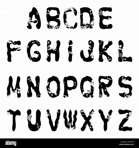 Graffiti Font Alphabet