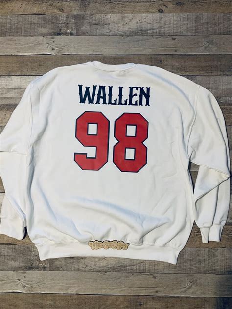 Morgan Wallen 98 Braves Crewneck Sweatshirt, 98 Braves Sweatshirt - Etsy