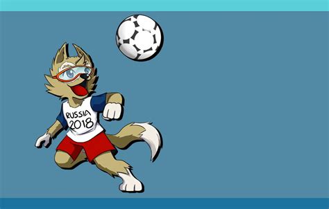 Wallpaper The ball, Football, Wolf, Russia, Art, 2018, FIFA, FIFA ...