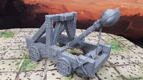 Catapult Mangonel Siege Weapon 28mm Scale Scatter Terrain 3D - Etsy