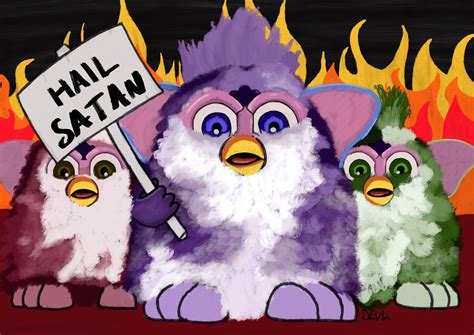 Evil Satanic Furbies A3 Furby Funny - Etsy