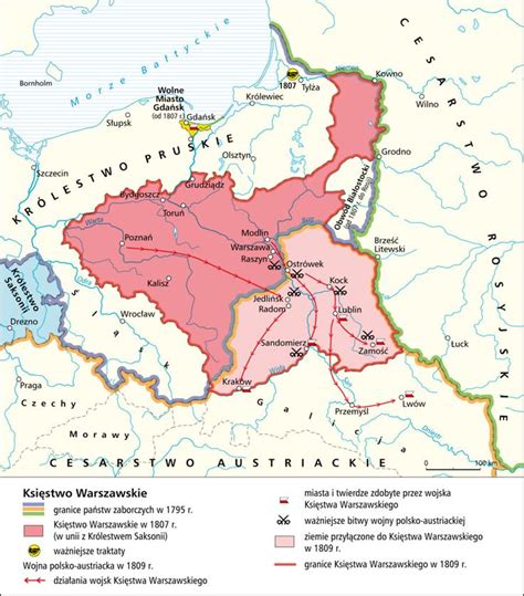 POLAND [1795 - 1809] Duchy of Warsaw | Poland history, Historical maps ...