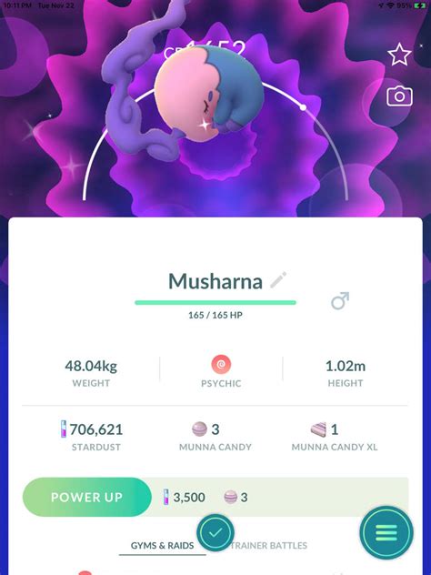 Shiny Musharna on Pokemon Go by jonwii on DeviantArt