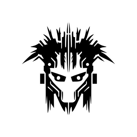 Robot logo in monochrome vector style. 21560557 Vector Art at Vecteezy