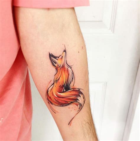 Pin by Carrie Maggard Campbell on tattoos | Watercolor fox tattoos, Fox ...