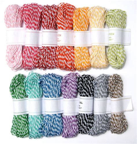 Items similar to Bakers Twine - 14 Colors of Striped Twine from The ...