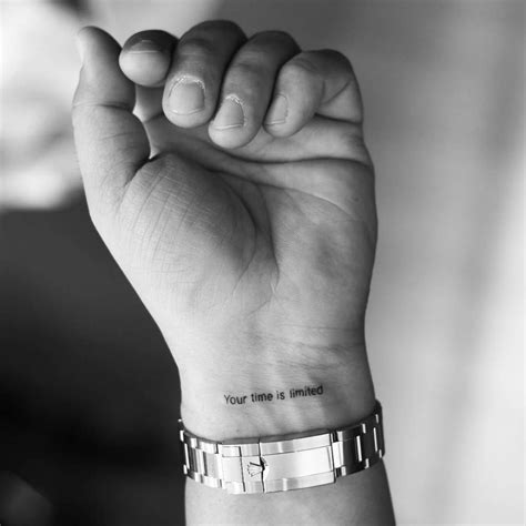 Wrist Tattoos Quotes, Phrase Tattoos, Tattoo Fonts, Body Art Tattoos ...