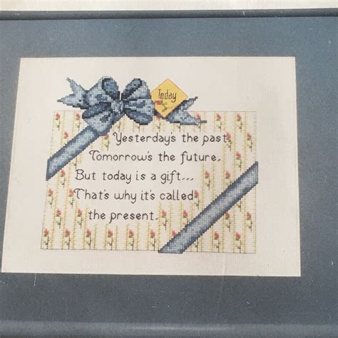 Counted Cross Stitch Graph Pattern. 8 X 10 Kit No. 8074, the Present. by Happy Things by Patsy ...