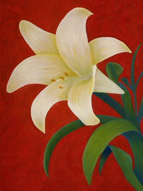 How to Paint a Lily Step by Step