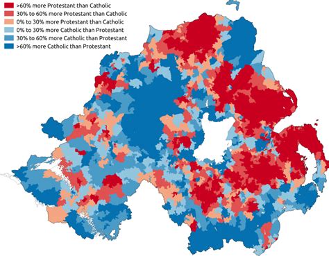 Religious demographics of Northern Ireland : r/MapPorn