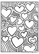 Coloring Pages With Hearts sketch template