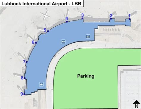 Lubbock Airport Map