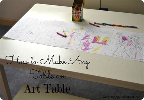 Kids Art Table with Paper Roll - KnockOffDecor.com