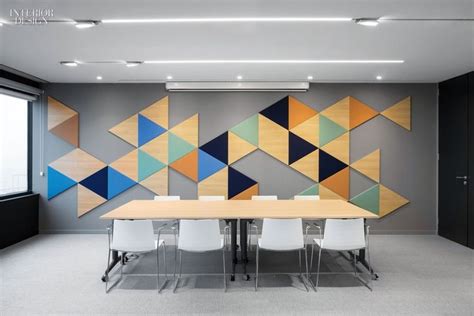 Colorful Office Wall Design for Tech and Finance Companies