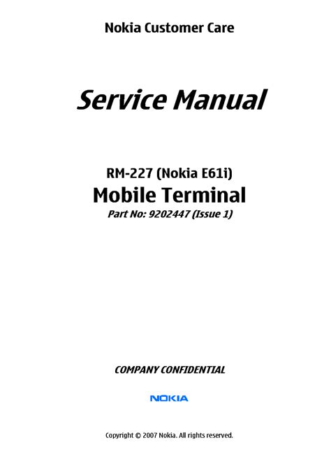 NOKIA E61I RM-227 L34 Service Manual download, schematics, eeprom, repair info for electronics ...