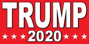 Trump 2020 - Vinyl BANNER SIGN - 24", 36", 48", 60" Donald Red | eBay