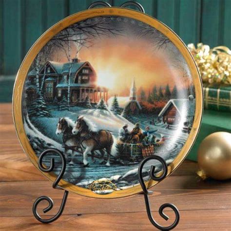 Pleasures of Winter Collector Plate by Terry Redlin | Home Decor First | Terry redlin, Terry ...