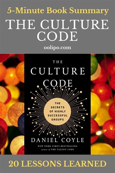 The Culture Code Summary (5 Minutes): 20 Lessons Learned & PDF file