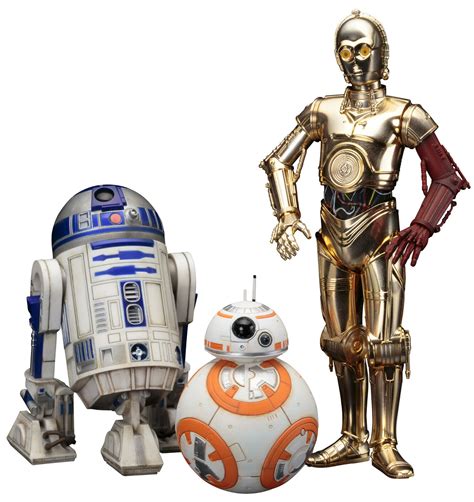 Star Wars The Force Awakens: C-3PO & R2-D2 with BB-8 ArtFX+ Figure Set ...