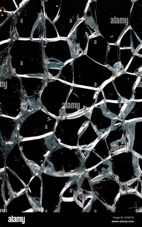 pucture of a Broken bus window inside from accident Stock Photo - Alamy