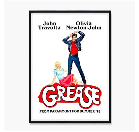 Grease Movie Poster Grease Movie Print 70's Vintage - Etsy