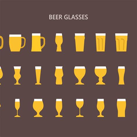 Beer Glasses (Colored Icons) – MasterBundles